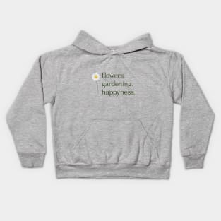 Flowers. Gardening. Happyness. Unique flower design Kids Hoodie